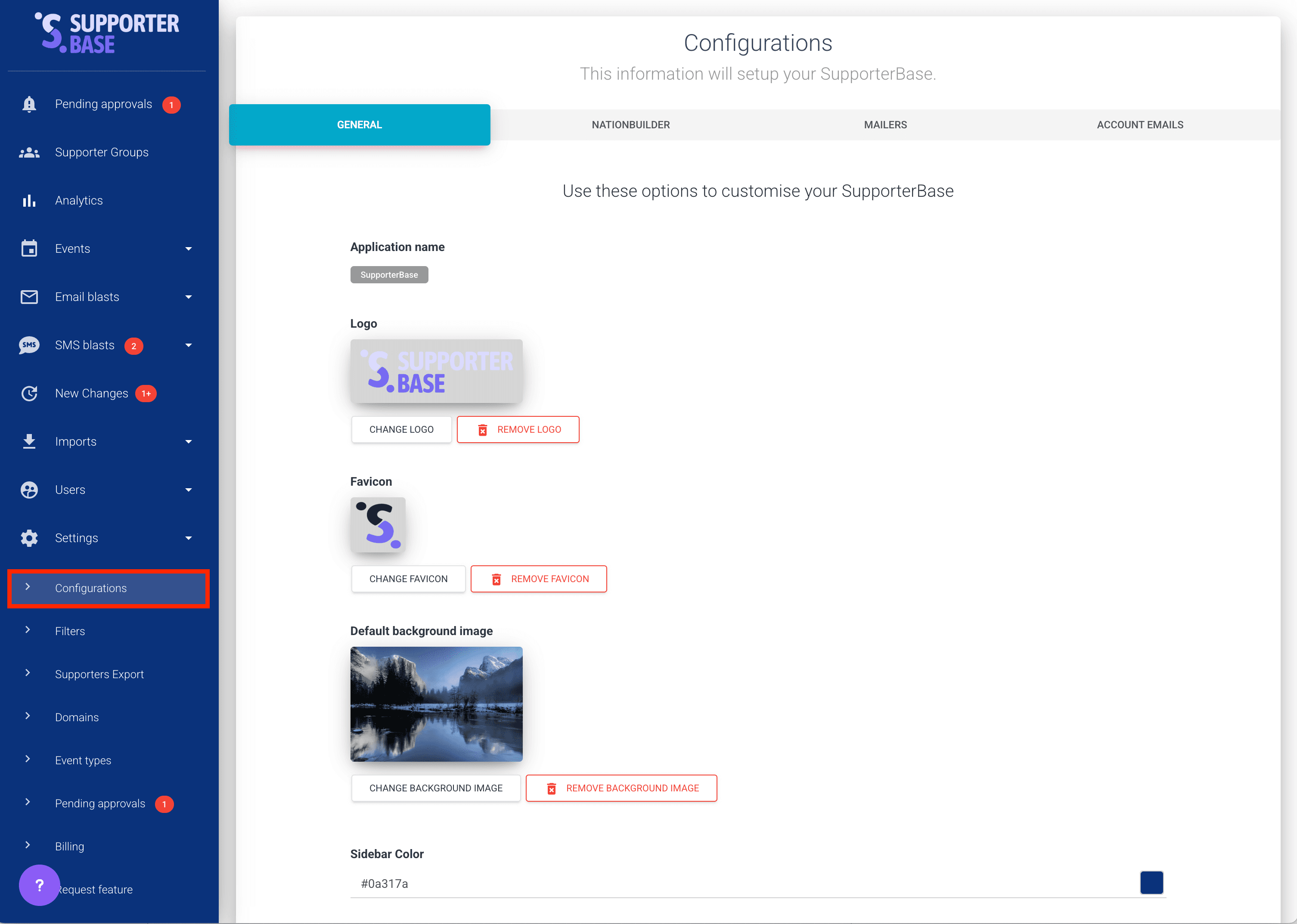 Configuration templates